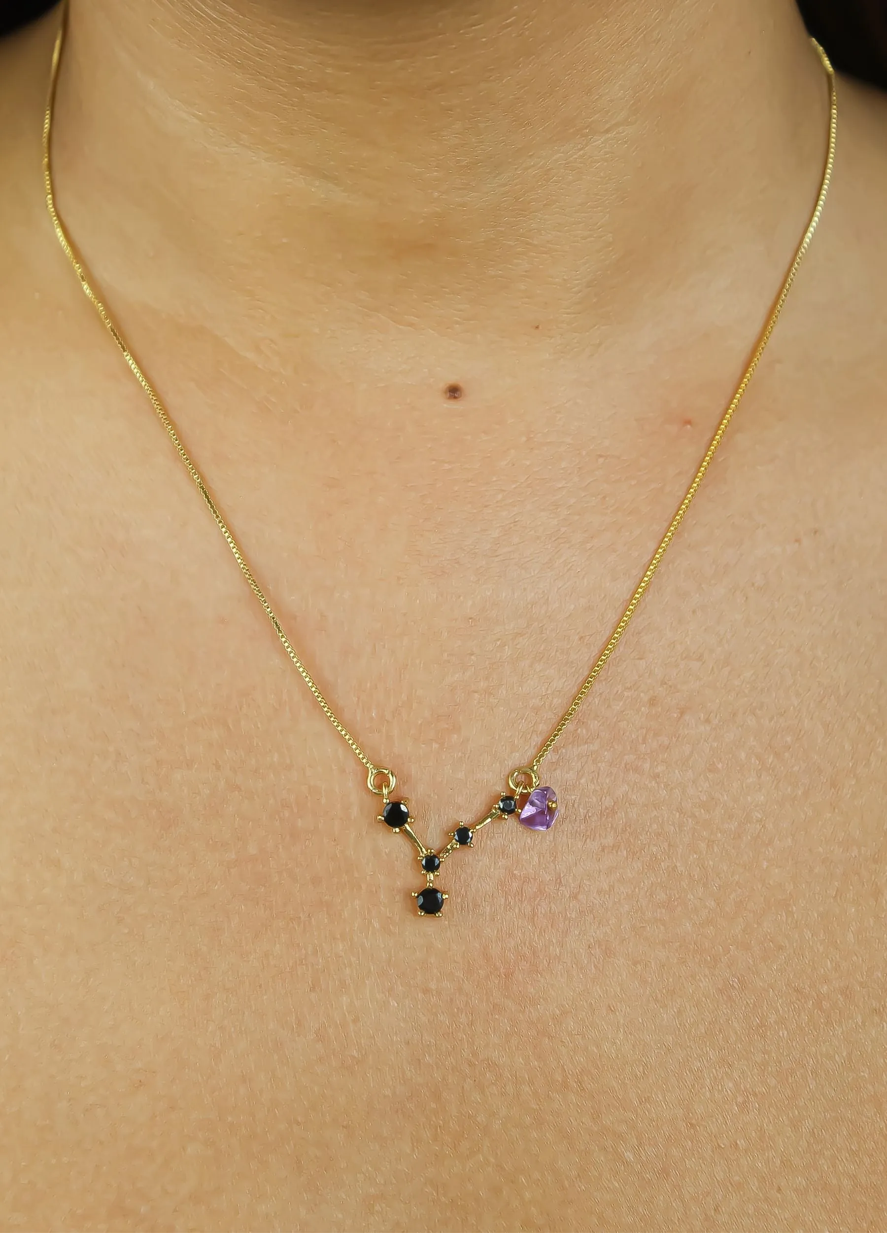 Star Pisces Zodiac Necklace