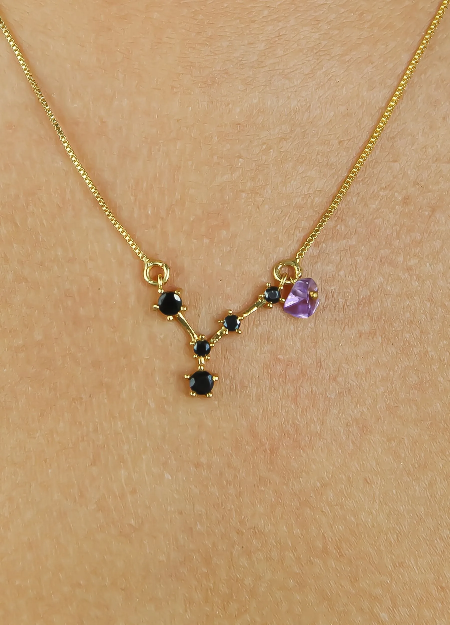 Star Pisces Zodiac Necklace