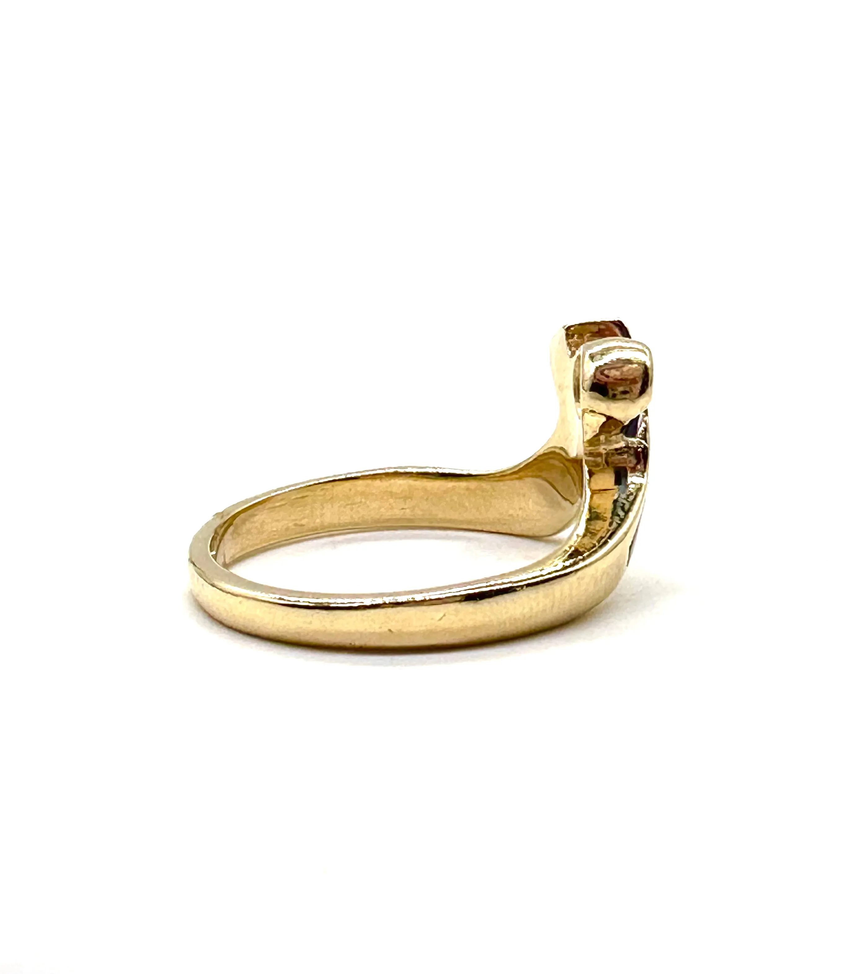 Tanzanite and opal ring