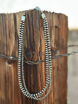 The Must Have 3 Strand Sterling Silver NA Made Pearl Necklace