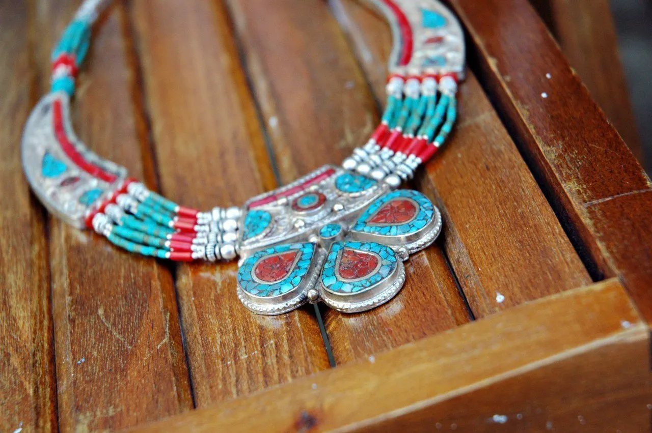 Tibetan Lotus Necklace by Karma Dolma