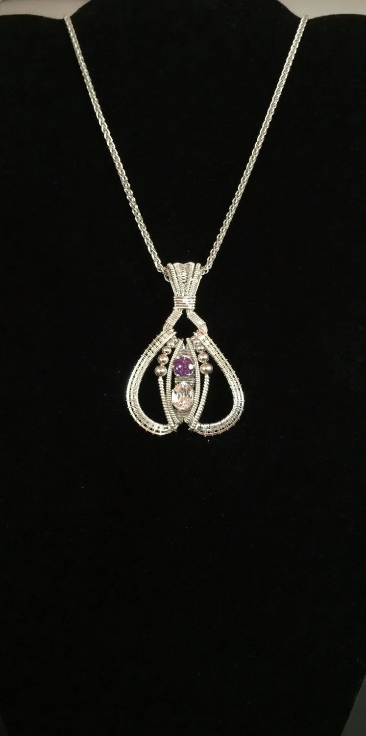 Topaz and Amethyst Tribe Amulet