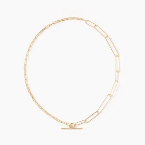 Two Chain Paperclip Necklace