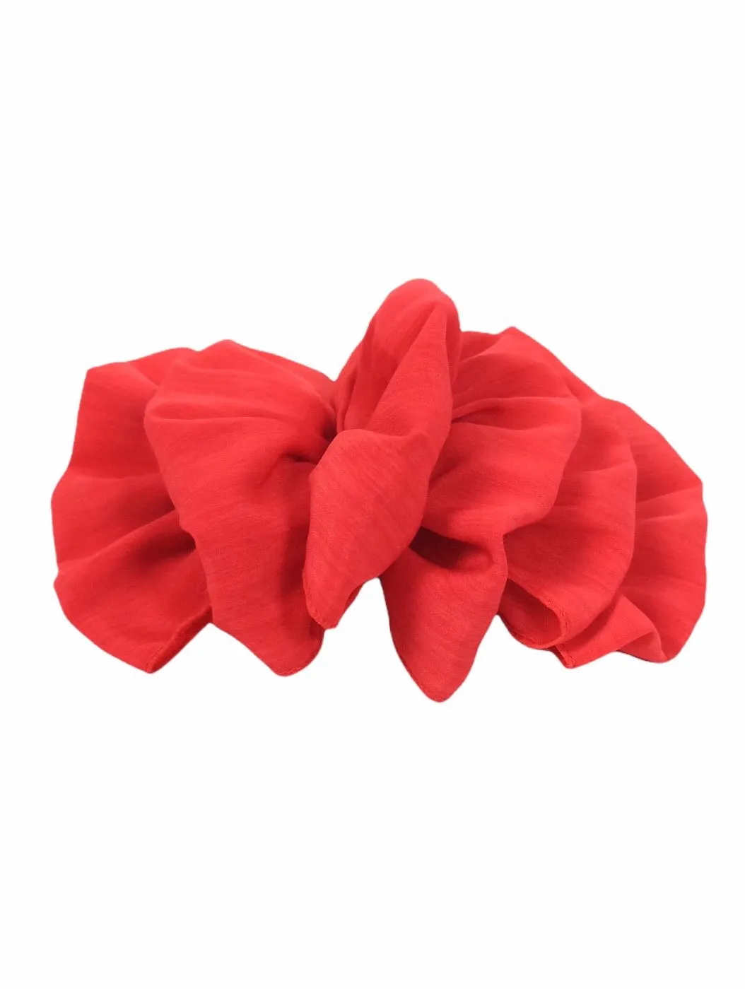 Vintage 80s Red Retro Avant-Garde Cute Chic Bohemian Large Oversized Hair Clip Barrette Bow