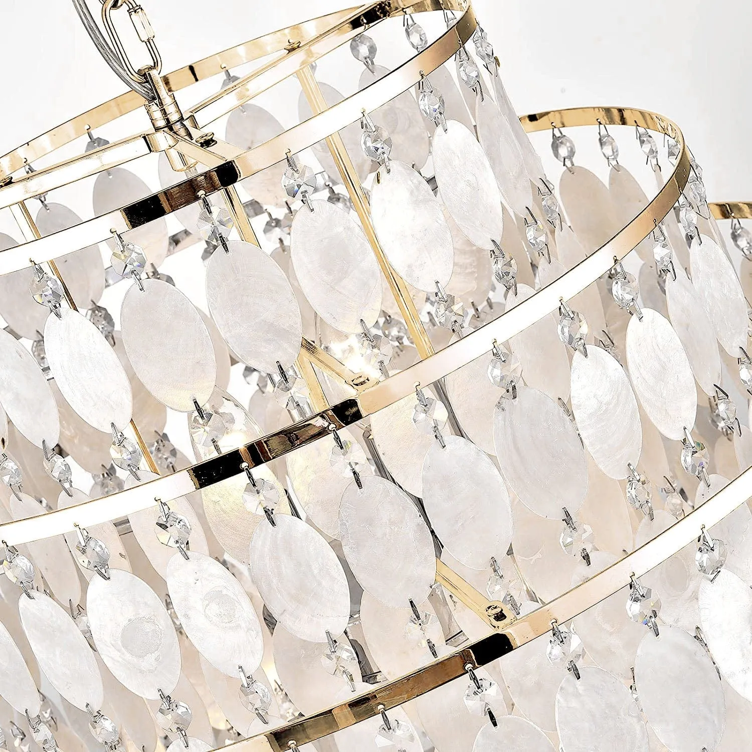 White Husks Chandelier