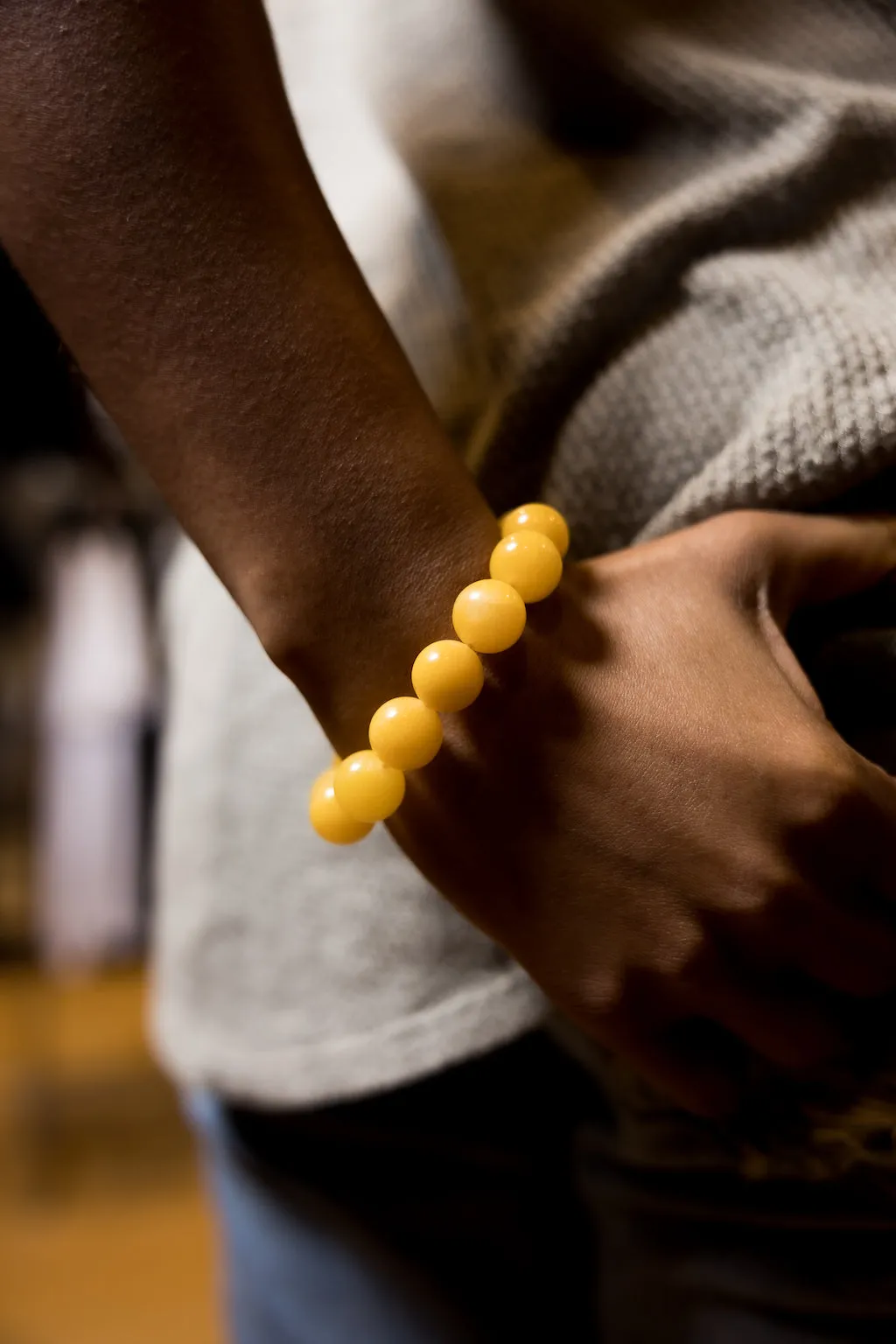 Yellow Calcite Natural Gemstone Bracelet